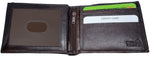 #P51208 Paul & Taylor Mens RFID Protected Genuine Leather BiFold Wallet Center ID Flap 12 Credit Card Slots 3 Hidden Pocket 2 Zipper Compartment Divided Currency Compartment Key Holder