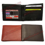 #62367 RFID Protected Leather BIFOLD Wallet, 1 FLip Up Window Slot, 12 Credit Card Slots & 2 Pockets